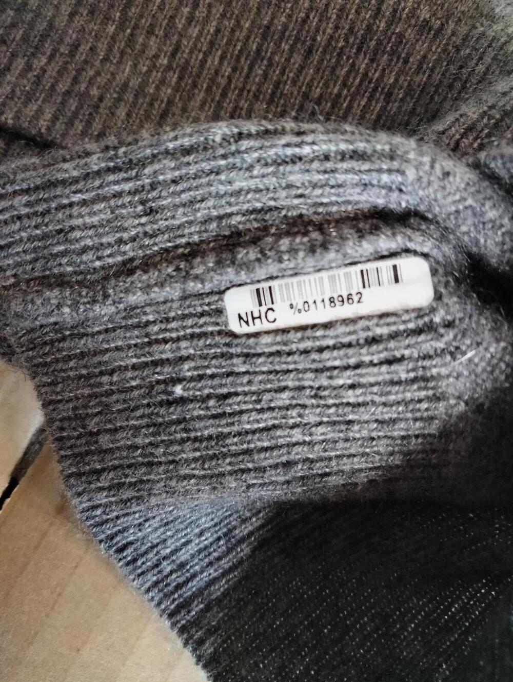 J. Hilburn Cashmere Gray Sweater Mens Size XXL 100% 1/4 Zip Pullover Soft Knit - Picture 5 of 9